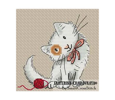Cute Cat free cross stitch chart