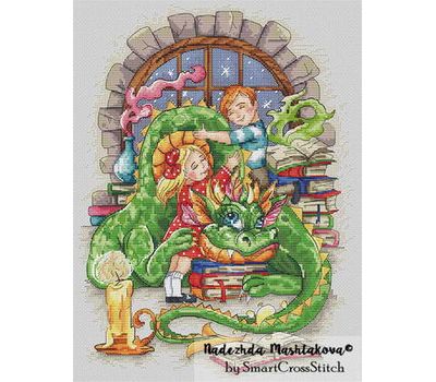 Dragon Fairy Tale cross stitch chart