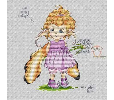Elf girl cross stitch pattern