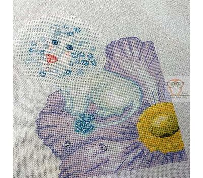 Flower Lion cross stitch pattern