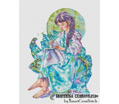 Mistress of the Copper Mountain cross stitch chart