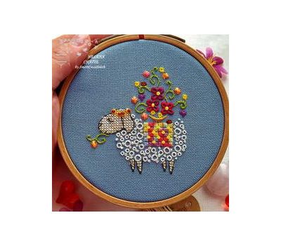 Sheep the Gardener cembroidery pattern