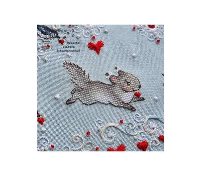 Squirrel cross stitch pattern