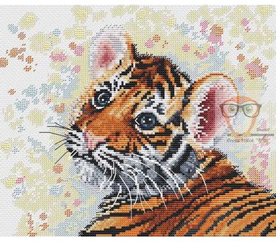 Tiger Cub Free cross stitch chart
