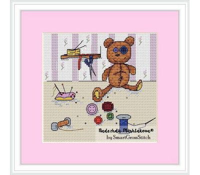 Teddy Bear Toy cross stitch chart
