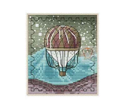 Stamp #2 Flower Balloon cross stitch chart