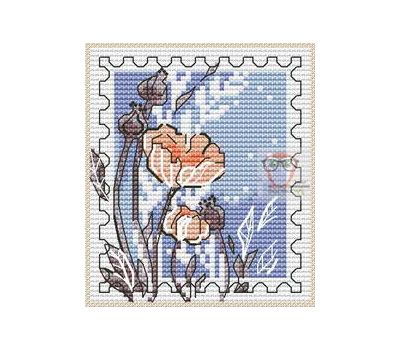 Stamp #4 Poppies cross stitch chart