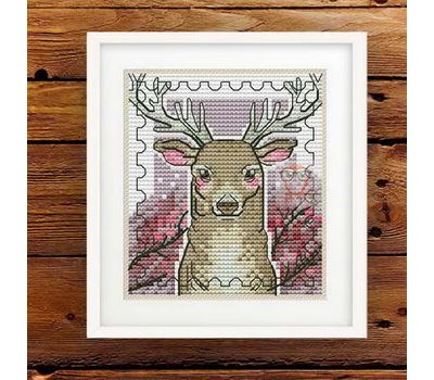 Stamp #5 Deer cross stitch pattern
