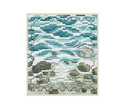 Stamp #9 Sea cross stitch chart
