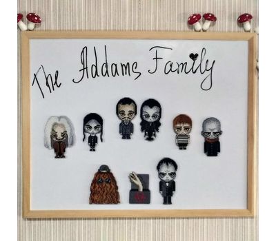 Addams Family cross stitch design