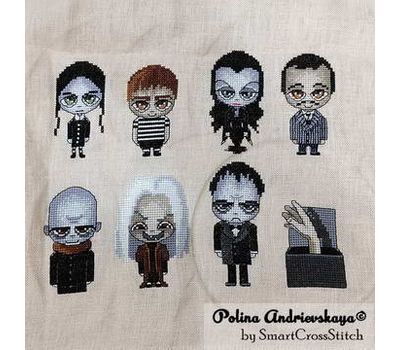 Addams Family cross stitch