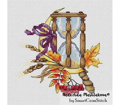 Autumn Hourglass #2 cross stitch chart