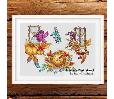 Autumn Hourglass Set cross stitch pattern