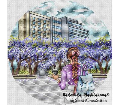 Buenos Aires - Jacaranda cross stitch chart