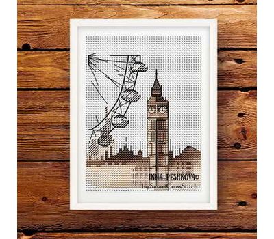 England - London cross stitch pattern