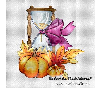 Autumn Hourglass #1 cross stitch chart