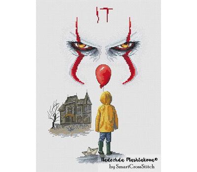 It - Penniwise and George cross stitch chart