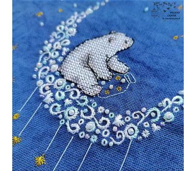 Moonlight Bear Embroidery chart
