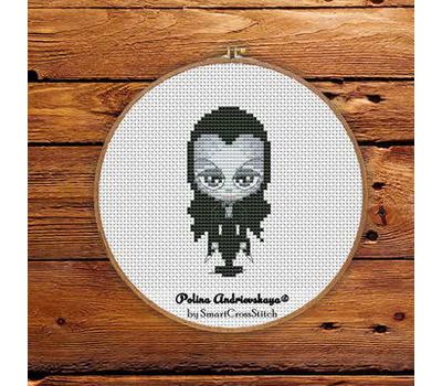 Morticia  - Addams Family cross stitch pattern