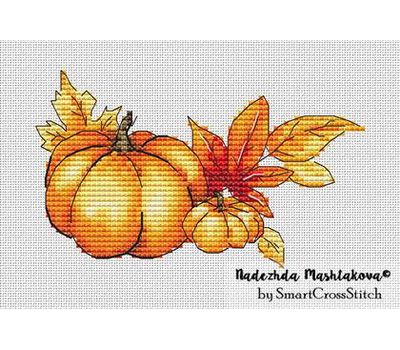 Pumpkins cross stitch chart