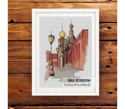 Russia -  Moscow cross stitch chart