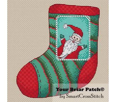 Xmas Santa Stocking cross stitch