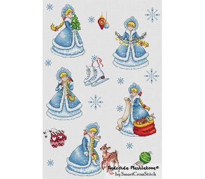 Snow Maiden Sampler cross stitch