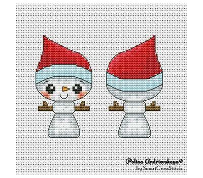 Snowman - Xmas Toys cross stitch pattern