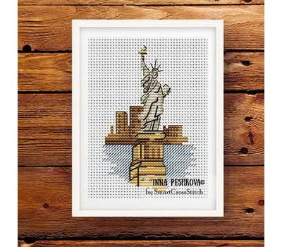 USA - New York cross stitch pattern