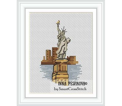 USA - New York cross stitch chart