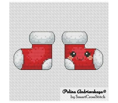 Xmas Stocking Toy cross stitch pattern