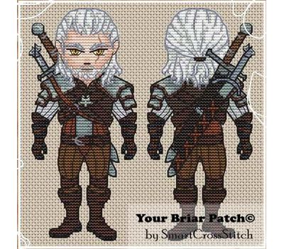 Geralt cross stitch pattern