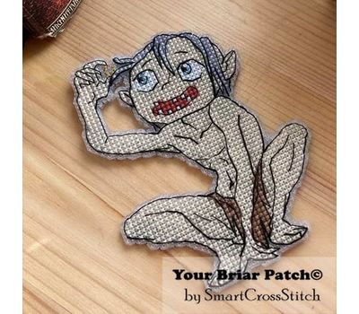 Gollum cross stitch