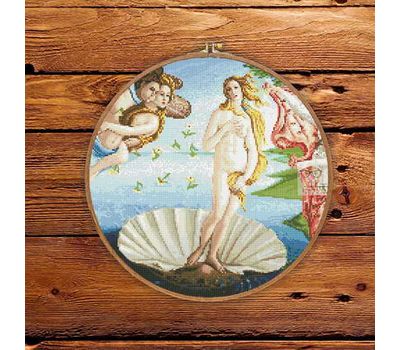 Venus by Sandro Botticelli cross stitch pattern