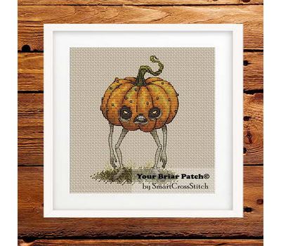 Pumpkin cross stitch pattern