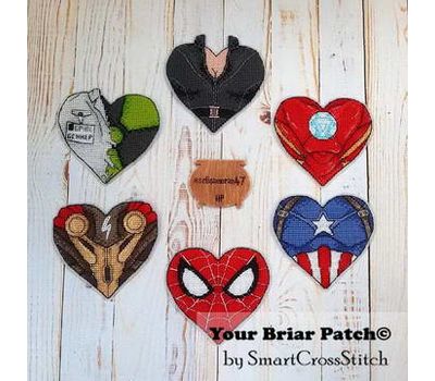 Avengers Hearts Set 1 Cross stitch patterns