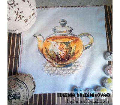 Tea Pot cross stitch design