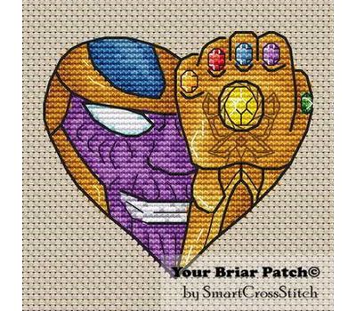 Thanos Heart Cross stitch pattern