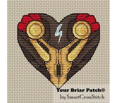 Tor Heart Cross stitch pattern