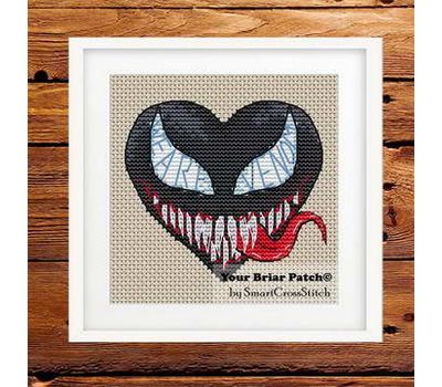 Venom Heart Cross stitch