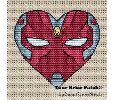 Vision Heart Cross stitch pattern