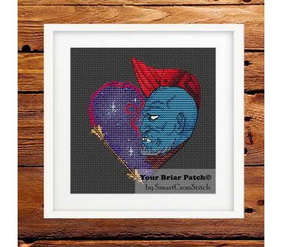 Yondu Heart Cross stitch