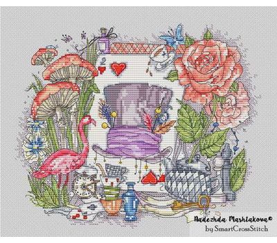 Alice in Wonderland - Hat Sampler Cross stitch