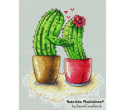 Cactuses Couple Cross stitch