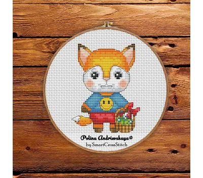 Cute Fox cross stitch pattern