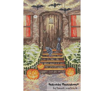 Halloween Porch Cross stitch chart