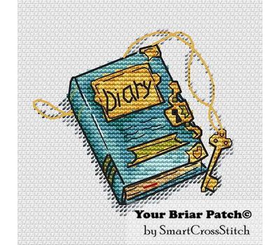 Book Shelf - Diary cross stitch