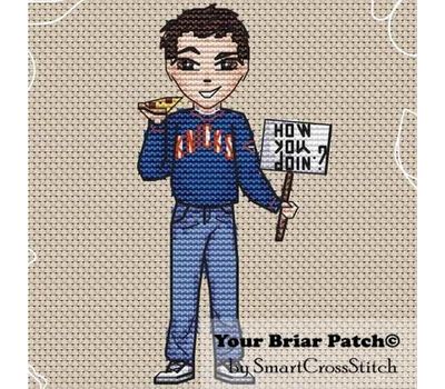 Joey Tribbiani cross stitch