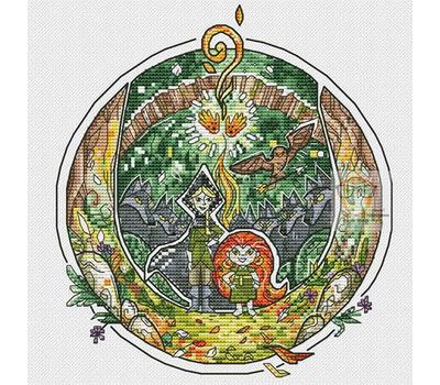 The legend of the wolves cross stitch PDF