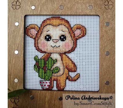 Cute Monkey cross stitch design